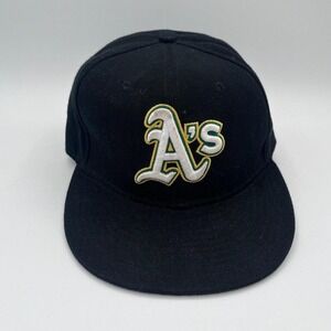 Vintage Oakland Athletics A's MLB Baseball Cap New Era 59FIFTY Fitted Size 7 1/4